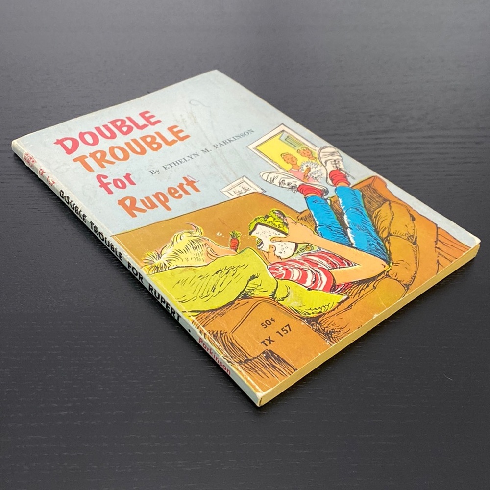 Vintage 1960s Book Double Trouble for Rupert by Ethelyn M. Parkinson Soft Cover